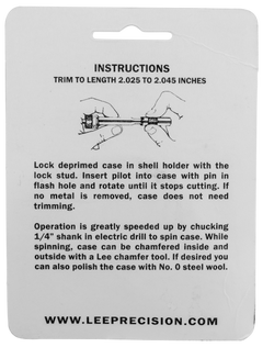 Lee 90119 Case Length Gauge 243 Winchester w/Shell Holder — view 2