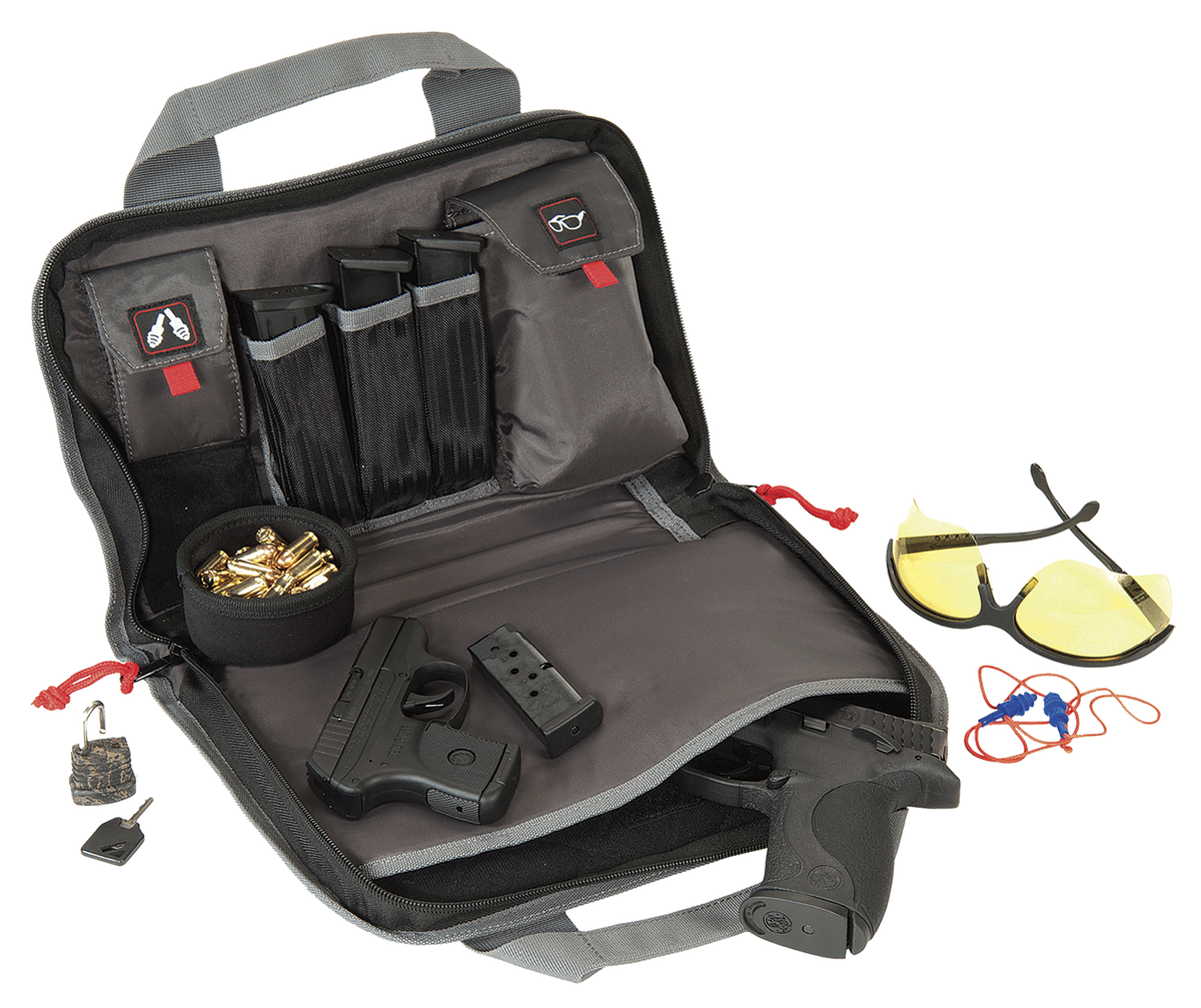 G*Outdoors GPS-1308PC Double Pistol Case Black Nylon - Visual ID Storage System — view 2