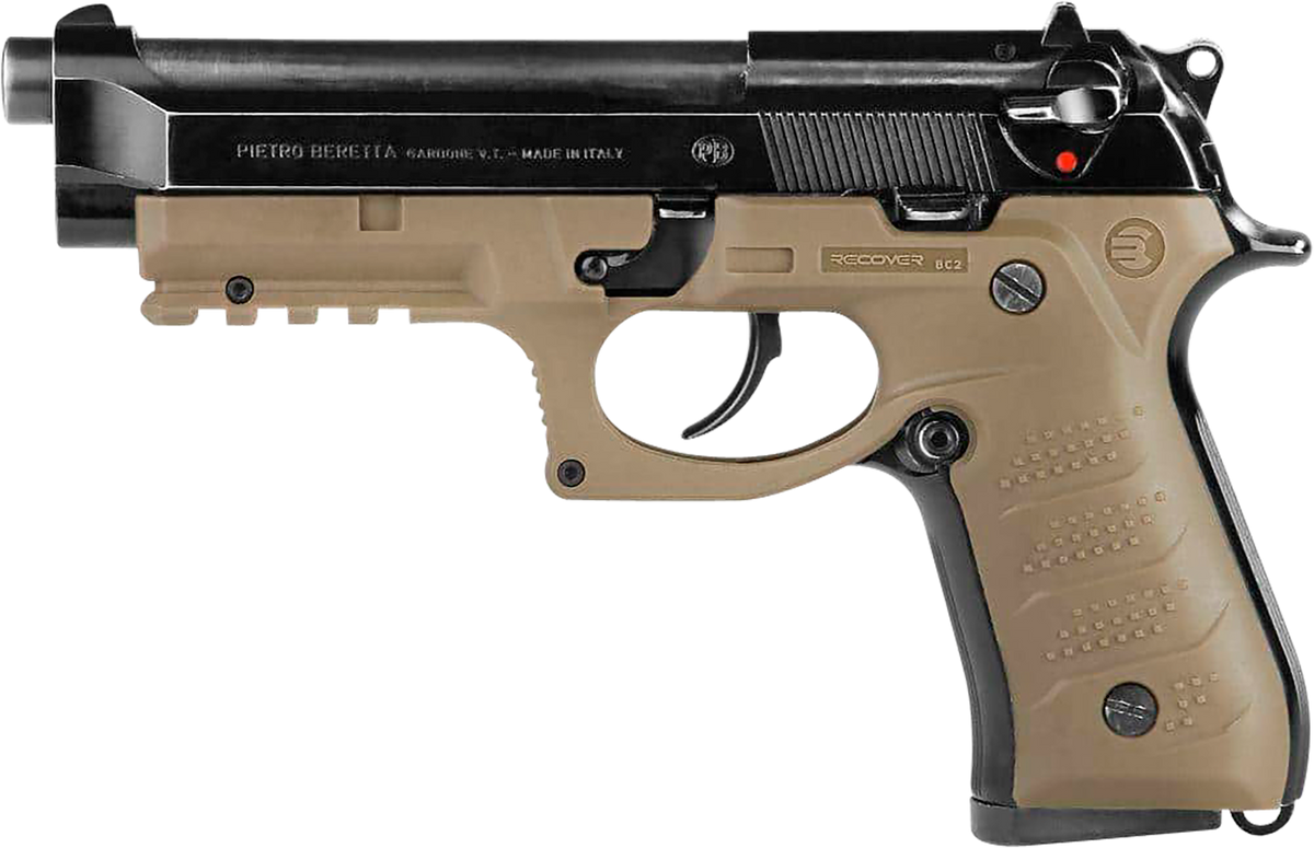 Recover Innovations BC2-02 Grip & Rail System Polymer Picatinny for Beretta 92 & M9 - Tan — view 2