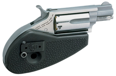 North American Arms 22MSHG Mini-Revolver 22 WMR 1.13" 5-Shot Compact SAO Stainless Revolver - Black Synthetic Holster Grip — view 2