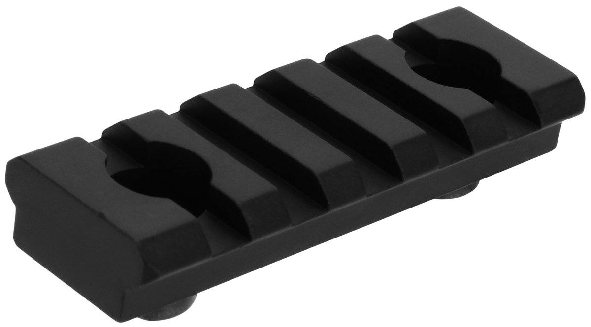 TacFire MAR105S M-LOK Accessory Picatinny Rail 2 3/8" 5-Slot Black Anodized — view 2