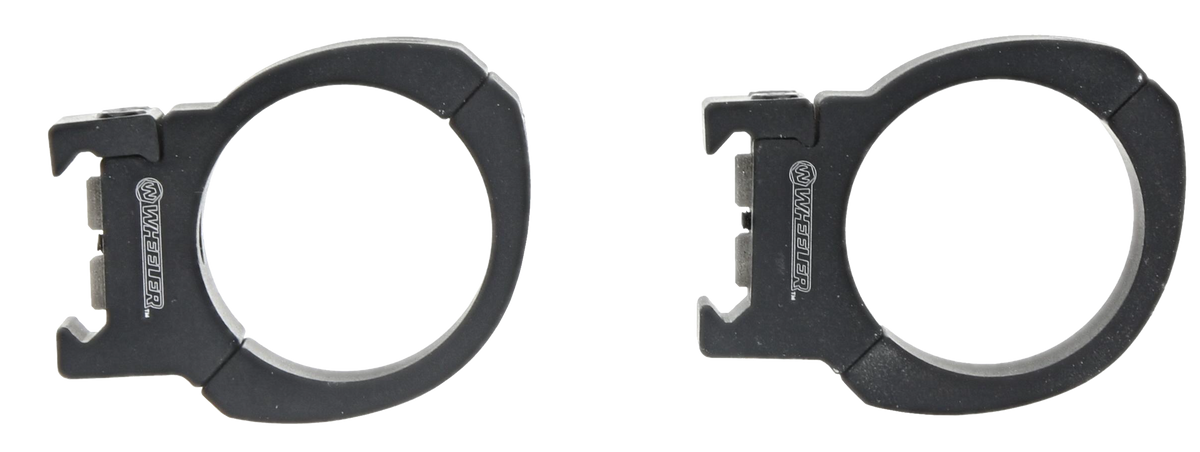 Wheeler Sporter Scope Rings 1" High Black - Bi-Weaver 6061 Aluminum — view 2