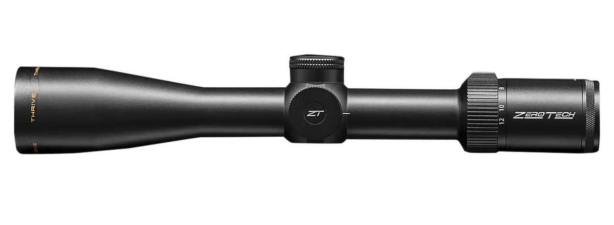 Zero Tech Optics Thrive 3-12x44mm 30mm Tube Zeroplex Reticle Black Rifle Scope — view 2