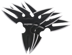 Cold Steel Throwing Stars 1.50" Black Oxide 420 Stainless Steel 3-Pack w/Nylon Sheath — view 2