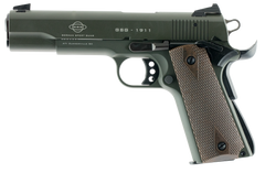 GSG 1911 22 LR 5" 10+1 SAO Pistol - OD Green Slide / Walnut Grip — view 2