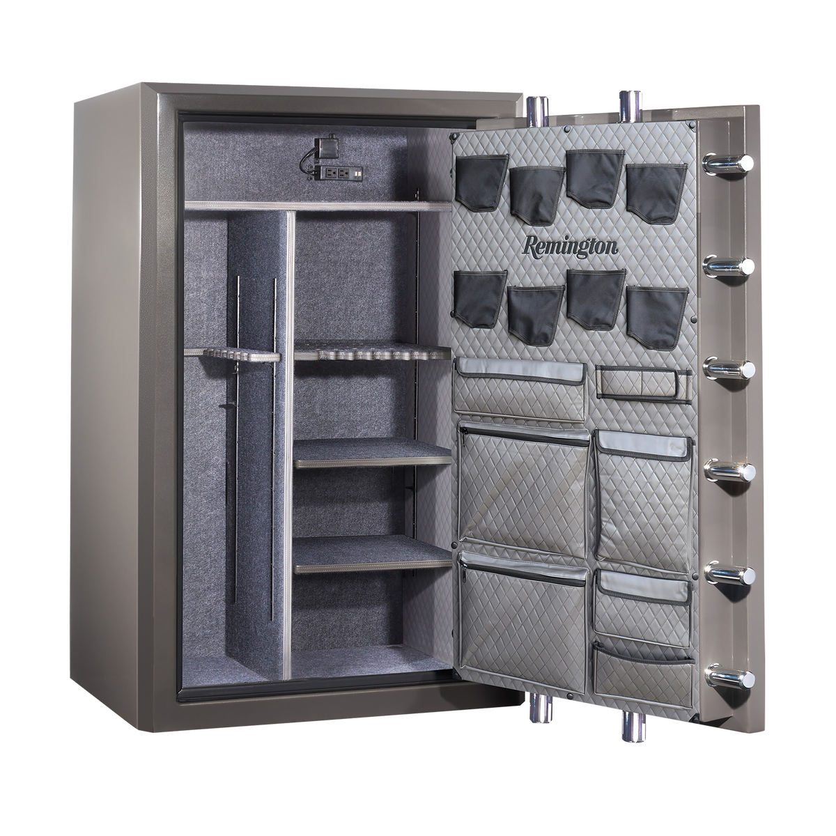 Sports Afield Seltzer SECSAR6546N 46+8 Fireproof Gun Safe - 90 Min @ 1800F - Seltzer Gray-Gloss Metallic — view 2
