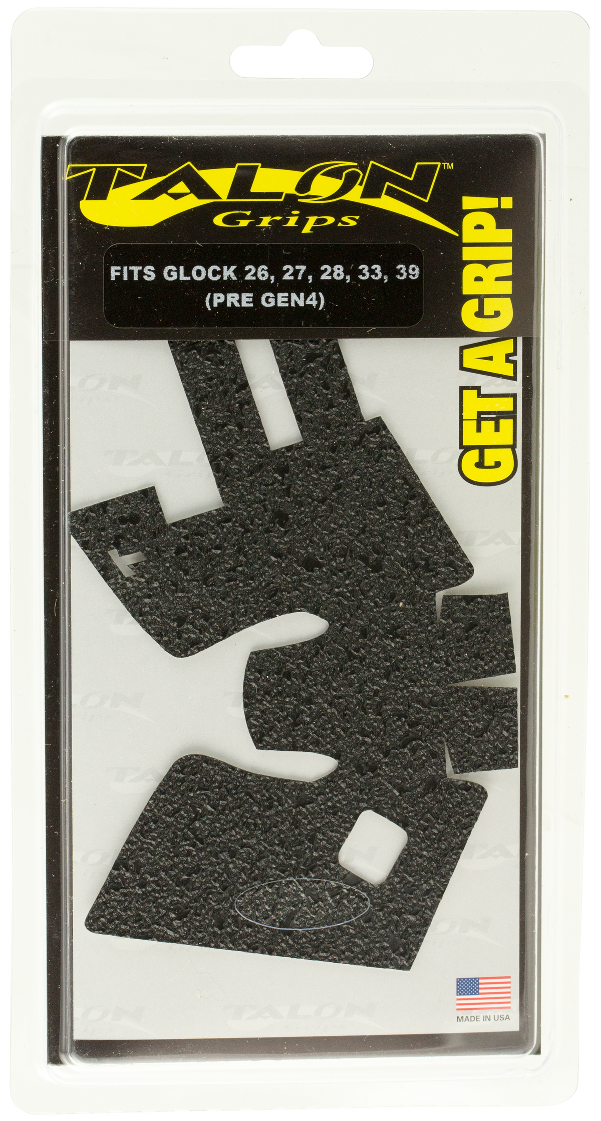 Talon Grips 105R Adhesive Rubber Grip for Glock 26/27/28/33/39 Gen3 - Black Textured — view 2