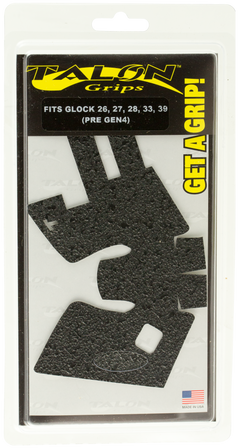Talon Grips 105R Adhesive Rubber Grip for Glock 26/27/28/33/39 Gen3 - Black Textured — view 2