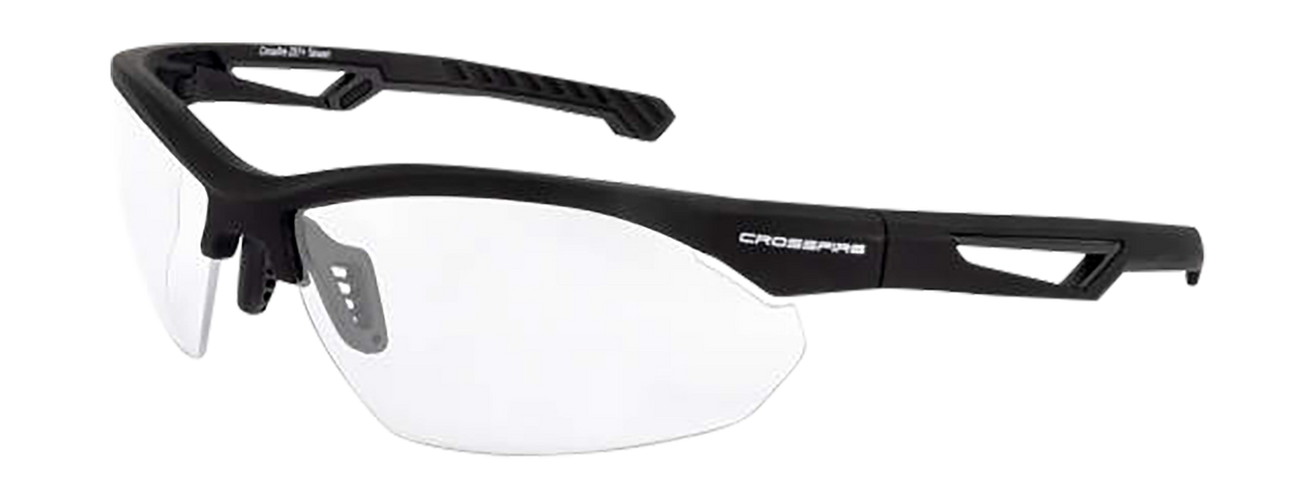 Radians XFBD1010C Ballistic Clear Lens Black Half Frame Shooting Glasses — view 2