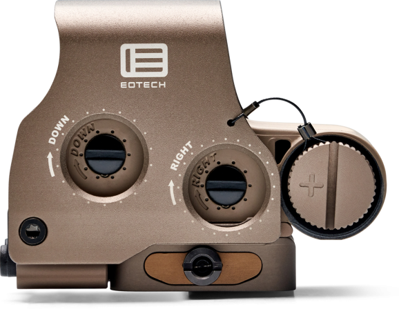 EOTech EXPS3-0T 1x 1 MOA Red Dot/68 MOA Ring Holographic Weapon Sight - Tan — view 2