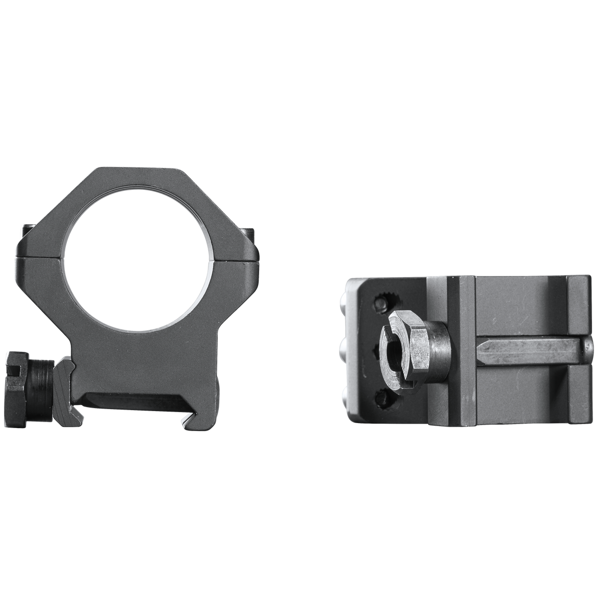 Weaver Mounts 99689 Six-Hole Picatinny Rings 1" High Matte Black Aluminum — view 2