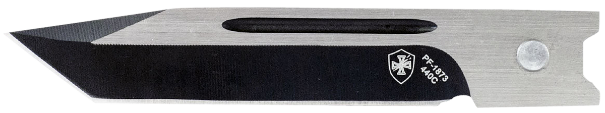 Templar Knife LBR231 Gen II Large 3.5" OTF Tanto Plain 440C Black Oxide Stonewashed Black Aluminum/Rubber Handle — view 2