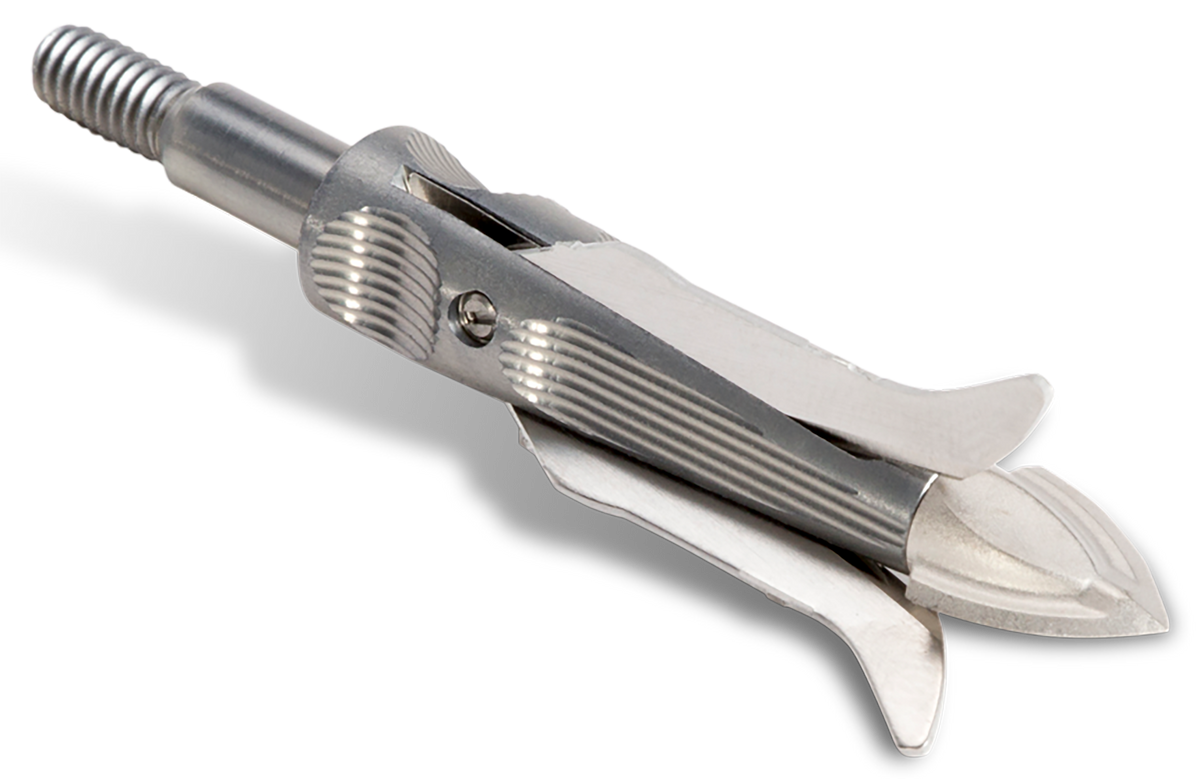 NAP Spitfire Maxx 100gr Mechanical Broadhead 1-3/4" Cut On Contact 3-Pack Silver — view 2