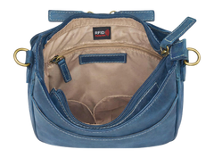 Kingport Industries GTM-CZY/17 Crossbody Slim Satchel - Blue Buffalo Leather - Sig P365 — view 2
