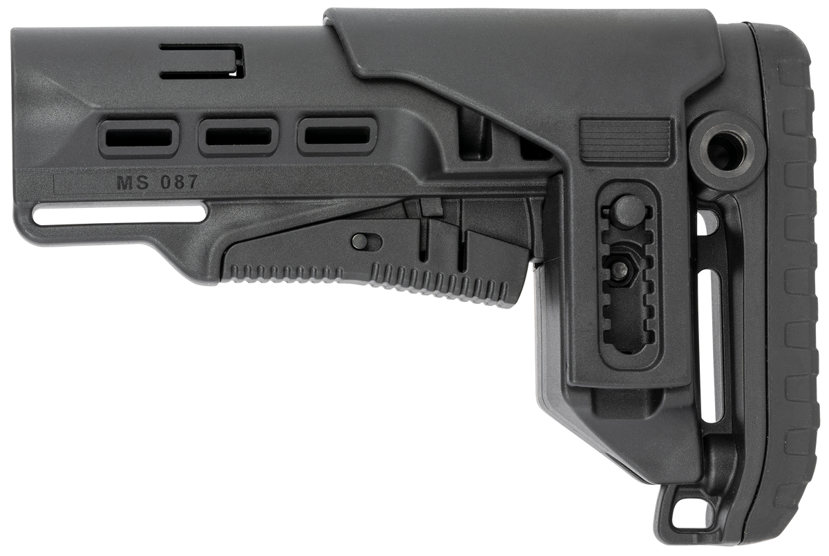 NcStar Tactical PCP42 Mil-Spec AR-15 Collapsible Stock w/Adjustable Cheekpiece - Black Synthetic — view 2