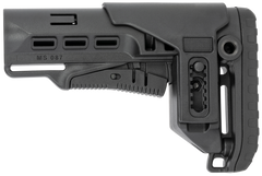 NcStar Tactical PCP42 Mil-Spec AR-15 Collapsible Stock w/Adjustable Cheekpiece - Black Synthetic — view 2