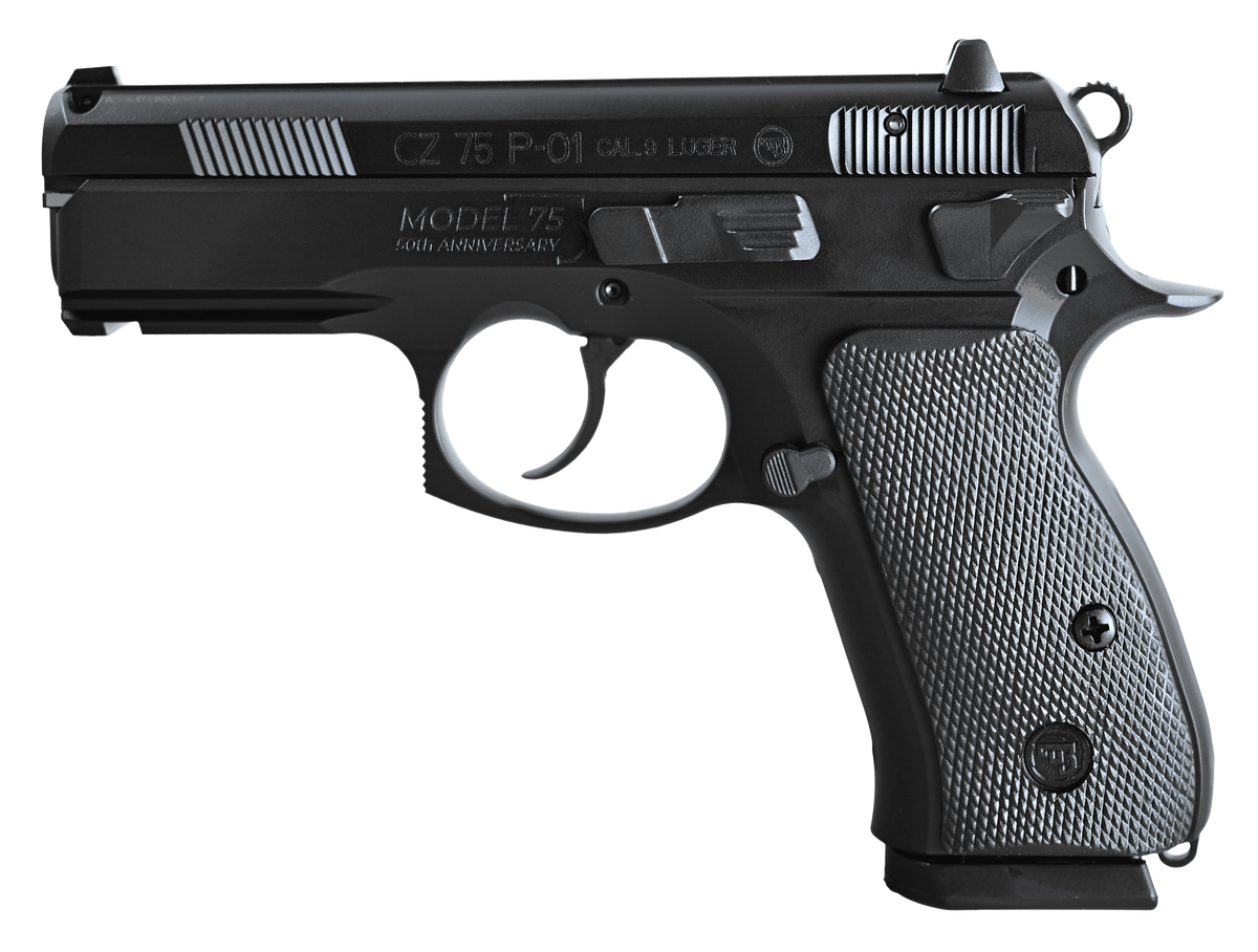 CZ 75 P-01 50th Anniversary Elite 9mm Luger 3.75" 15+1 DA/SA Pistol — view 2