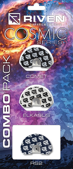 Riven Cosmic Combo Pack Elk Diaphragm Mouth Call Bull/Calf/Cow 3-Pack — view 2