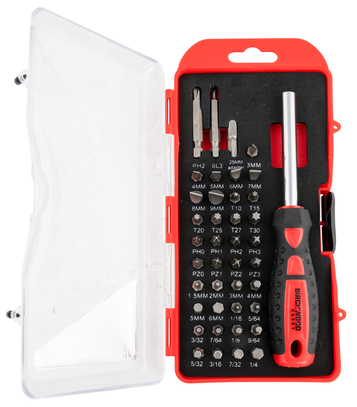 Birchwood Casey Pro Screwdriver Kit 40-Piece Slotted/Phillips/Torx/Hex Bit Set — view 2