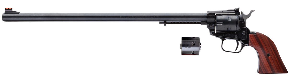 Heritage Mfg Rough Rider 22 LR/22 WMR 16" 6-Shot Revolver - Black with Cocobolo Grips — view 2