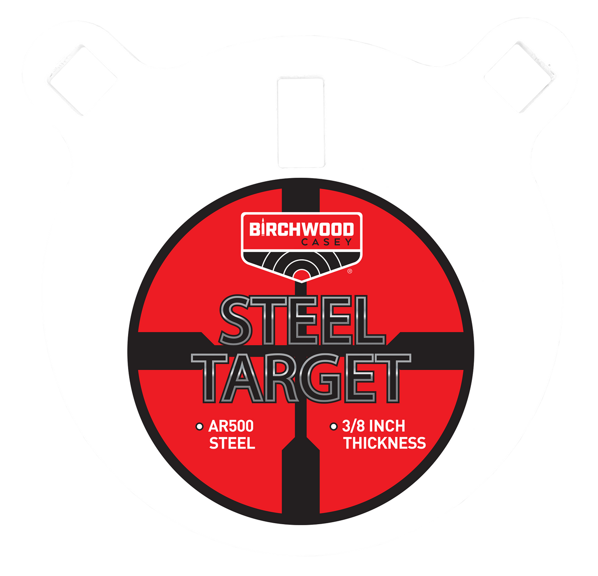 Birchwood Casey Centerfire 6" Round Gong 3/8" AR500 Steel Target — view 2