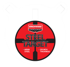 Birchwood Casey Centerfire 6" Round Gong 3/8" AR500 Steel Target — view 2