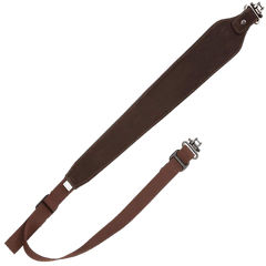 Allen 8140 Big Game Brown Leather/Suede Adjustable Rifle Sling w/Swivels — view 2