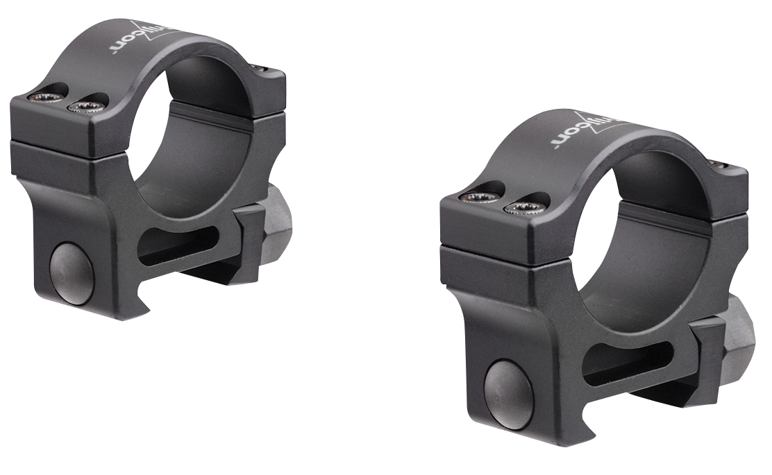 Trijicon AC22005 Riflescope Rings 1in Standard Height Aluminum - Black Parkerized — view 2