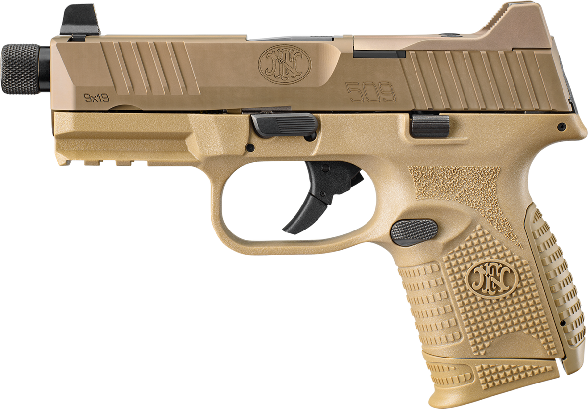 FN 509CT Compact Tactical 9mm Luger 4.32" 10+1 FDE Semi-Auto Pistol - Optic Cut/Threaded — view 2