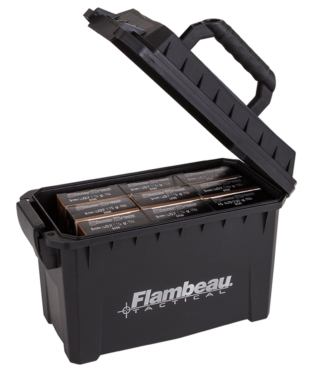 Flambeau 6415SB Compact Ammo Can .223 Rem/5.56 NATO Black Polymer - Waterproof — view 2