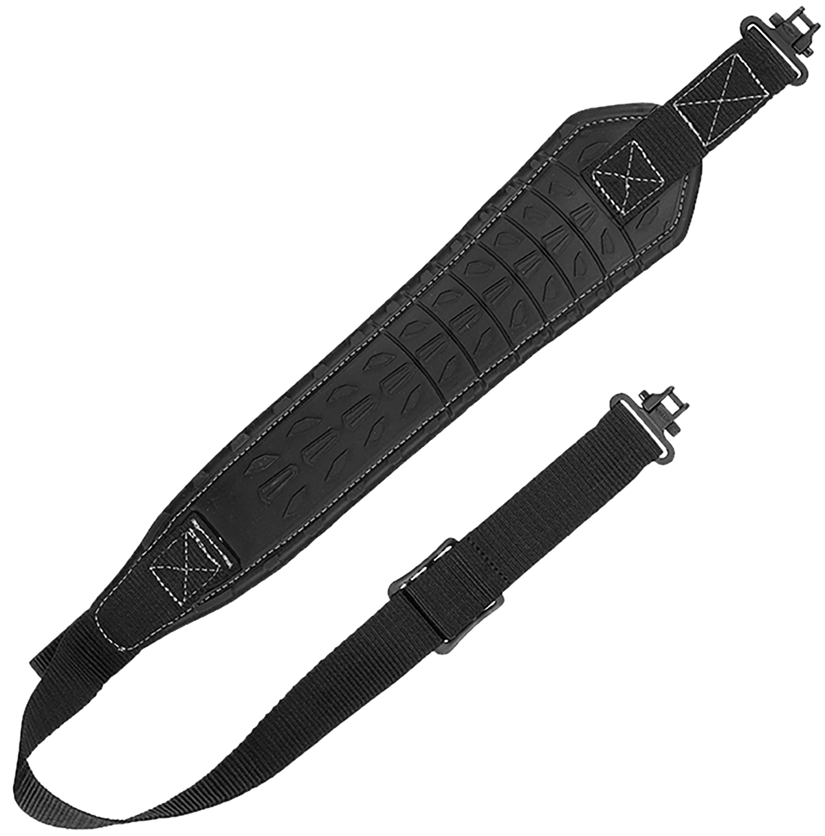 Allen 8342 Glen Eagle BakTrak Adjustable Rifle Sling Black 1.25" Heavy-Duty Webbing 29"-37" — view 2