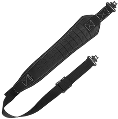 Allen 8342 Glen Eagle BakTrak Adjustable Rifle Sling Black 1.25" Heavy-Duty Webbing 29"-37" — view 2