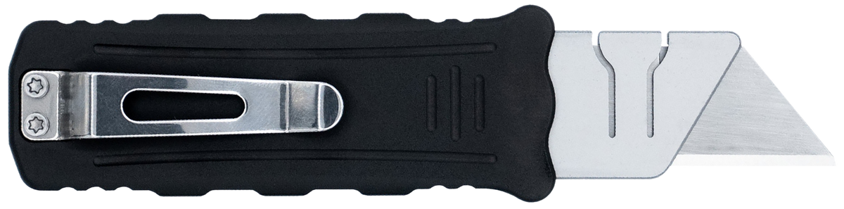CobraTec Utility OTF Aluminum Blade 3.38" Black Anodized Aluminum Handle — view 2