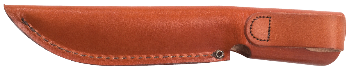 Case Hunter 5" Fixed Blade Clip Point Plain Tru-Sharp SS Leather Handle w/ Sheath — view 2