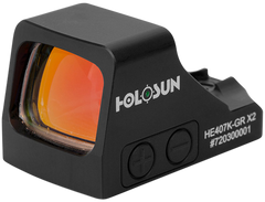 Holosun HE407K-GR X2 1x 0.58"x0.77" 6 MOA Green Dot Reflex Sight - Black Anodized — view 2
