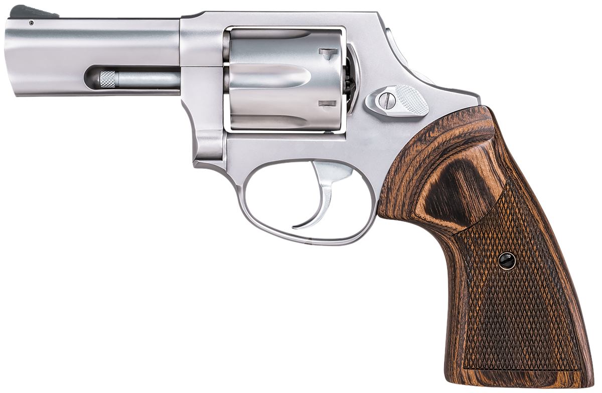 Taurus 856 Executive Grade 38 Special +P 3" 6-Rd DAO Revolver - Stainless/Wood — view 2