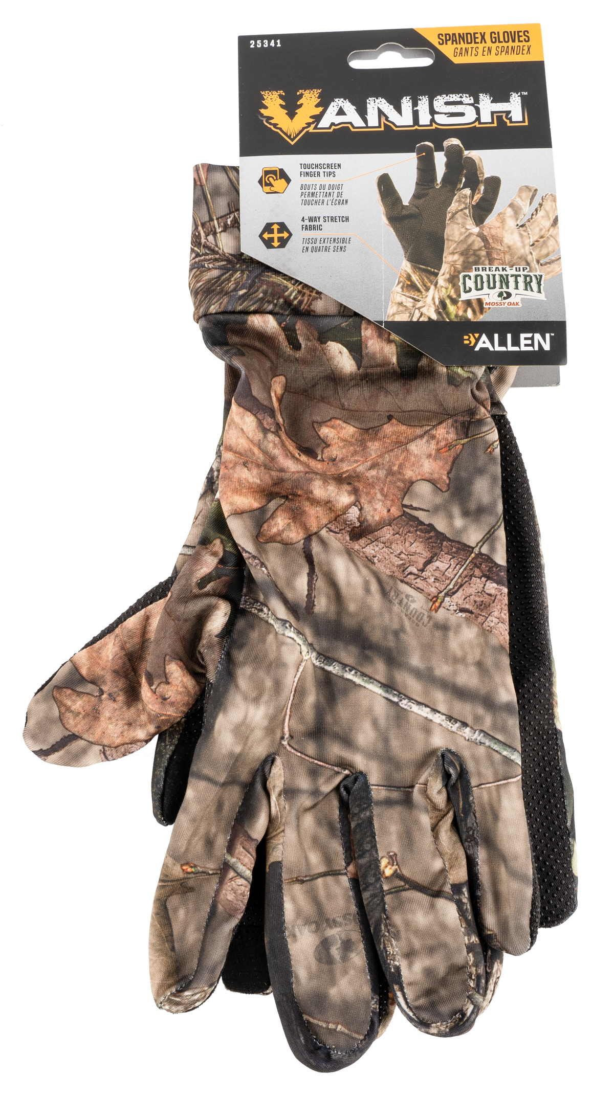 Vanish 25341 Hunting Gloves Mossy Oak Break-Up Country Touchscreen Spandex OSFA — view 2