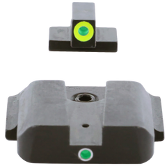 AmeriGlo SW301 i-Dot Night Sight Set for Smith & Wesson M&P - Green Tritium LumiGreen Outline Front / Green Tritium Rear — view 2