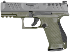 Walther Arms PDP Compact Optic Ready 9mm Luger 4" 15+1 Striker-Fired Pistol - Black/Green — view 2