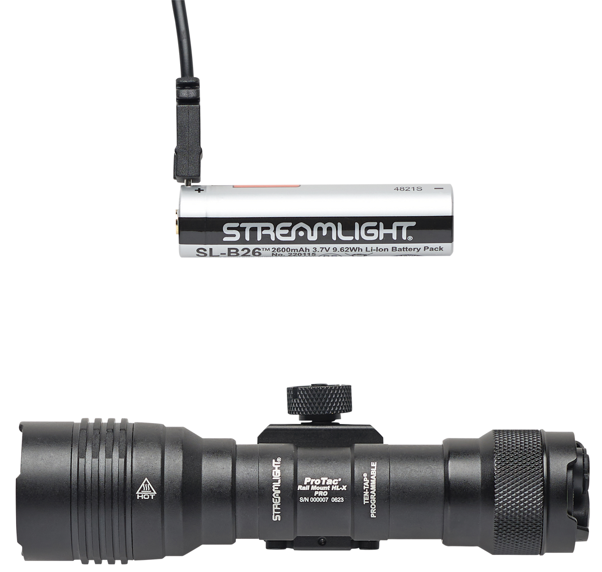Streamlight ProTac HL-X Rail Mount 1000 Lumen LED Weapon Light - Black Anodized Aluminum — view 2