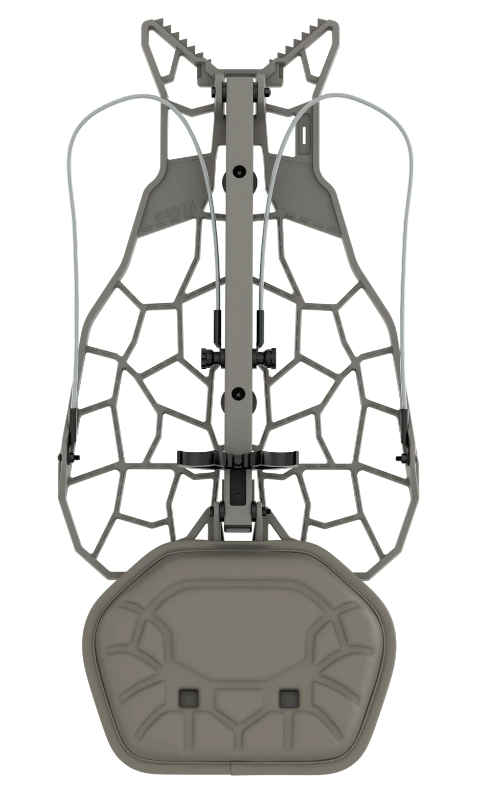 Novix NX-HELO Helo Hang-On Treestand - Classic Aluminum — view 2