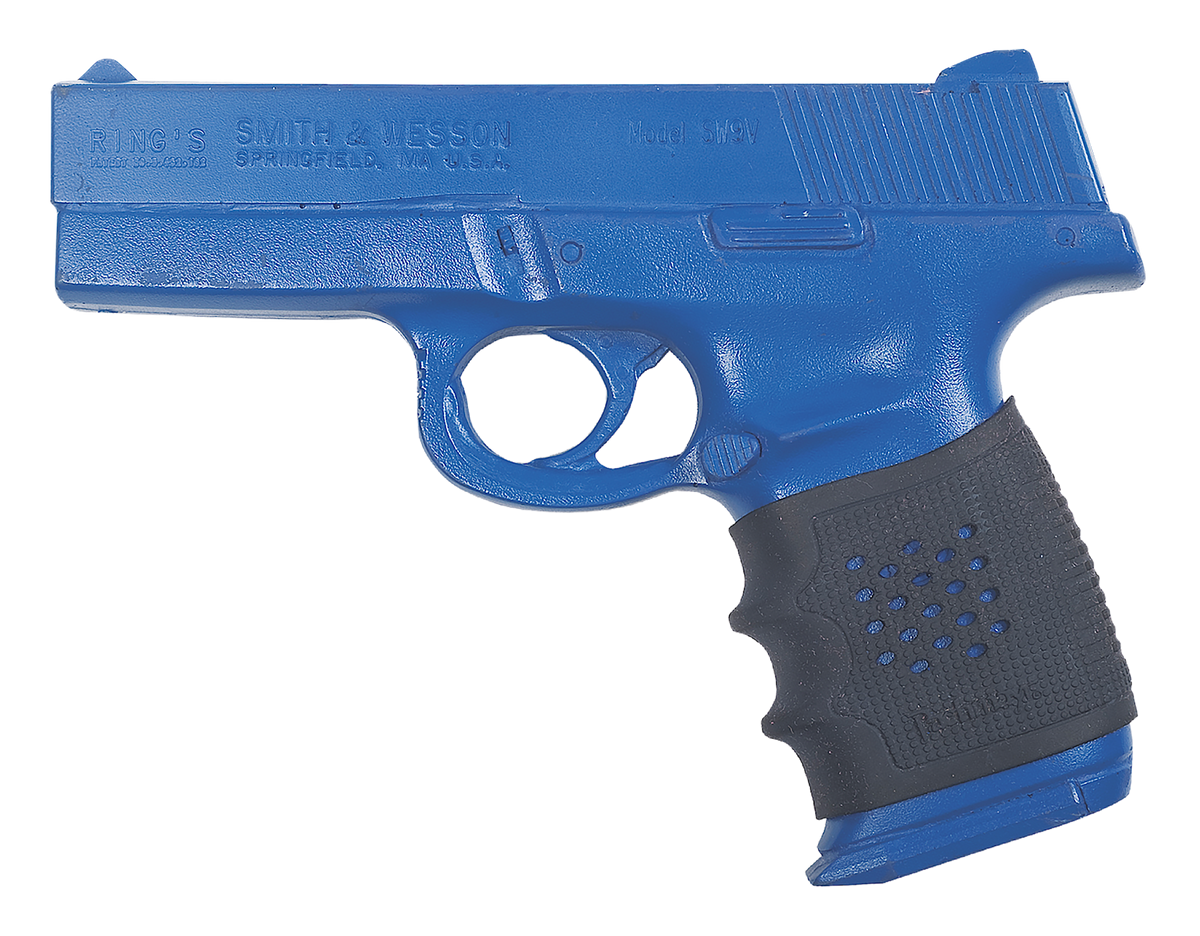 Pachmayr Tactical Grip Glove Rubber Black w/Finger Grooves for S&W Sigma, Walther P99 & Taurus 24/7 — view 2