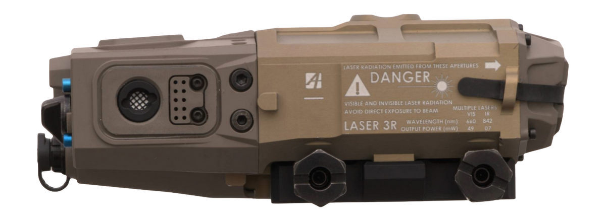 Maztech X4-LRF-15K 16,400 yd 1534nm Laser Rangefinder - FDE Red Laser — view 2