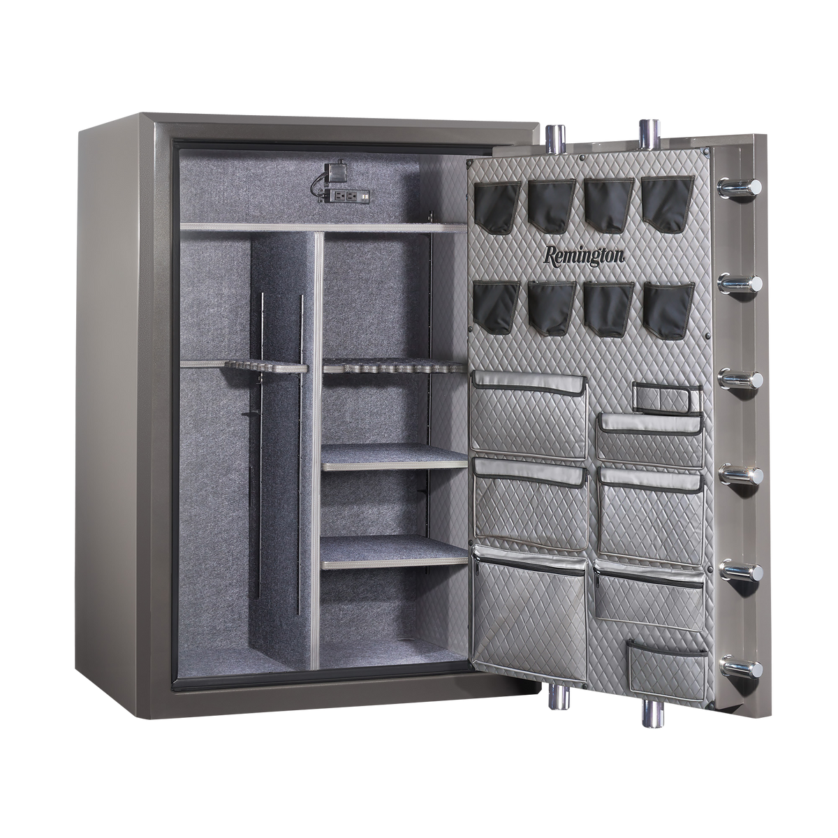 Sports Afield Seltzer SECSAR6556N 56+8 Fireproof Gun Safe - 90 Min @ 1800F - Seltzer Gray-Gloss Metallic — view 2