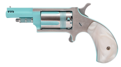 NAA Iris 22 WMR 1.63" 5-Shot SAO Mini-Revolver - Turquoise Cerakote — view 2