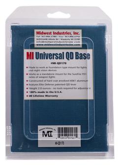 Midwest Industries MIQD170 Universal QD Base 3" Picatinny Rail Black Hardcoat Anodized — view 2