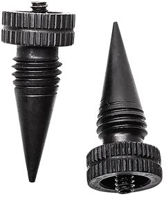Accu-Tac SRS0200 G1 SR-5/BR-4 Bi-Pod Spike Feet Aluminum Black Oxide — view 2
