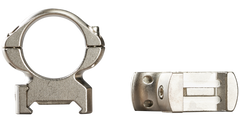 Weaver Mounts Grand Slam 1" High Silver Steel Scope Rings - 2-Piece Set — view 2