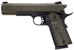 Taurus 1911 45 ACP 5" 8+1 SAO Pistol - Matte Black Frame / Green Cerakote Slide — view 2