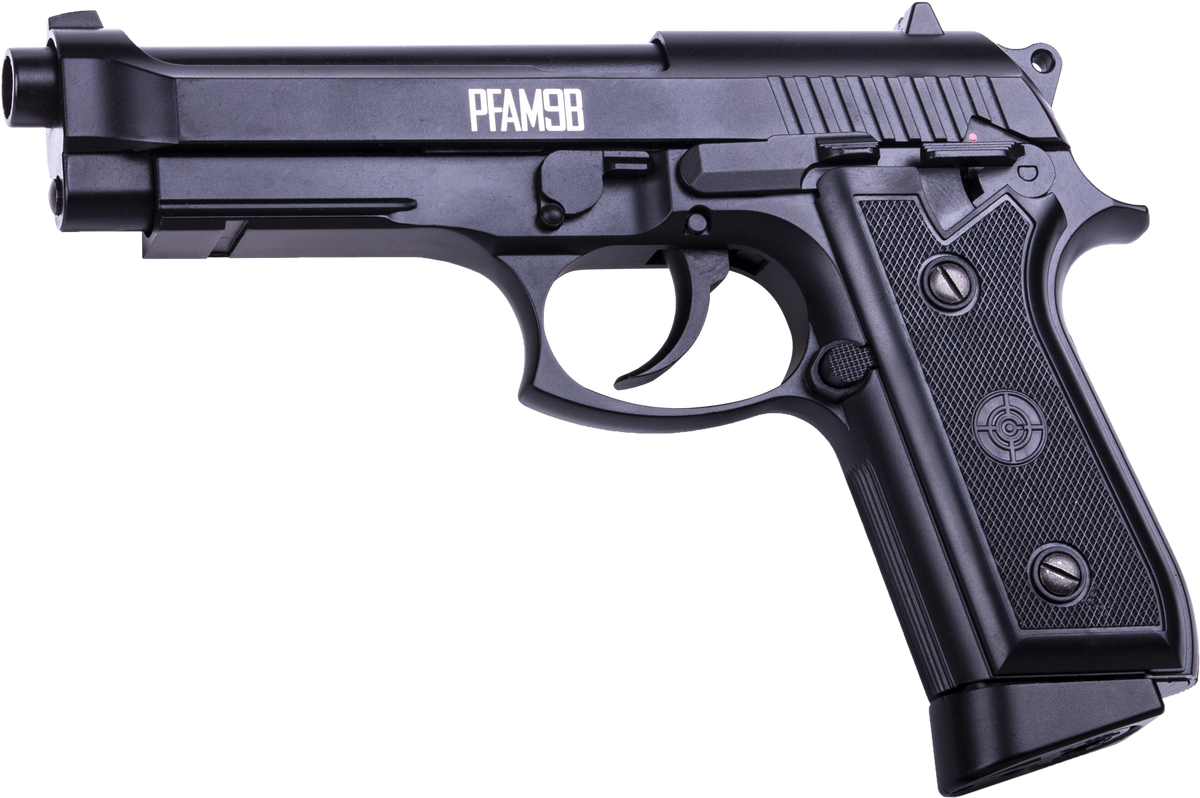 Crosman PFAM9B Semi/Full-Auto CO2 .177 BB 20-Rd Air Pistol - Black — view 2